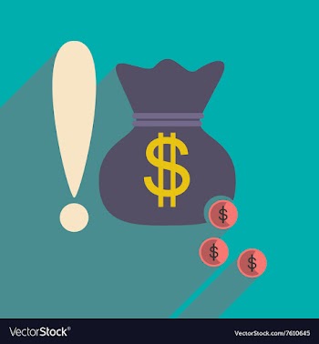 Flat design modern icon money vector image