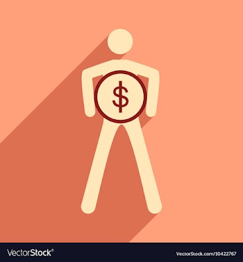 Flat design modern icon Stick vector image
