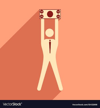 Flat design modern icon Stick vector image