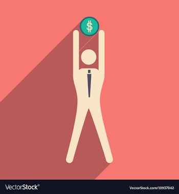 Flat design modern icon Stick vector image