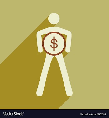 Flat design modern icon Stick vector image