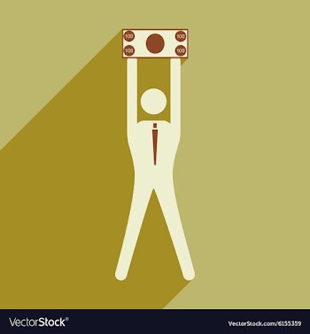 Flat design modern icon Stick vector image