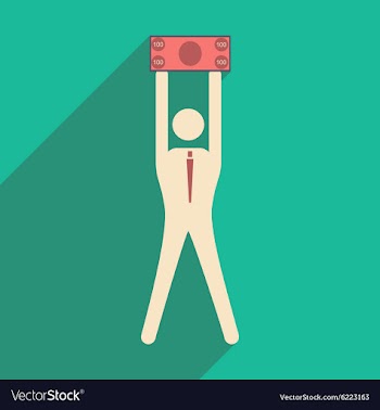 Flat design modern icon Stick vector image