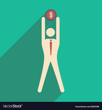 Flat design modern icon Stick vector image