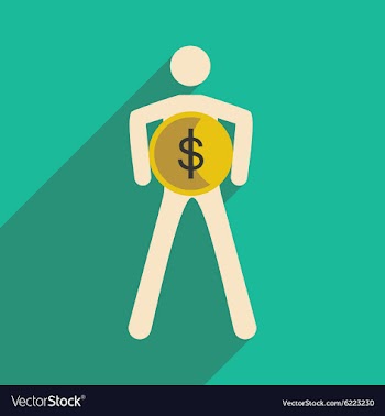 Flat design modern icon Stick vector image