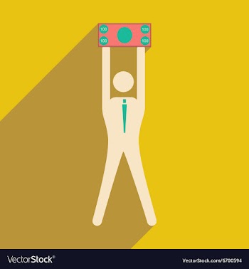 Flat design modern icon Stick vector image