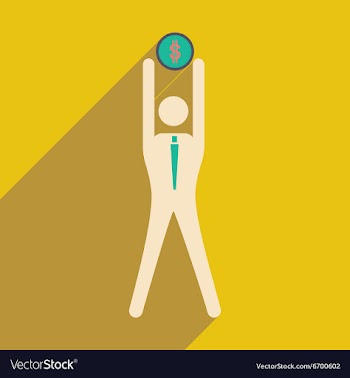 Flat design modern icon Stick vector image