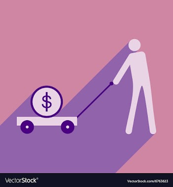 Flat design modern icon Stick vector image