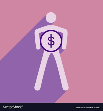 Flat design modern icon Stick vector image