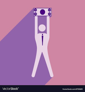 Flat design modern icon Stick vector image