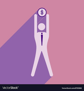 Flat design modern icon Stick vector image