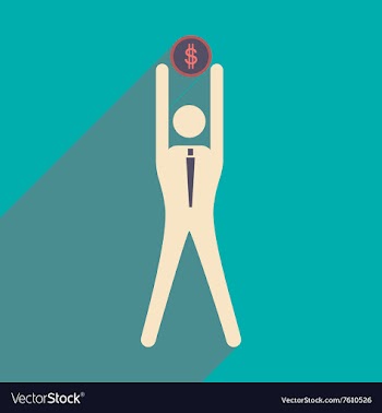 Flat design modern icon Stick vector image