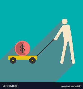 Flat design modern icon Stick vector image