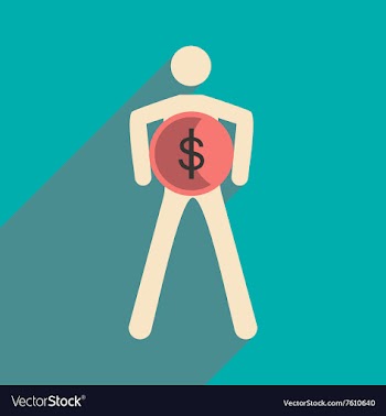 Flat design modern icon Stick vector image
