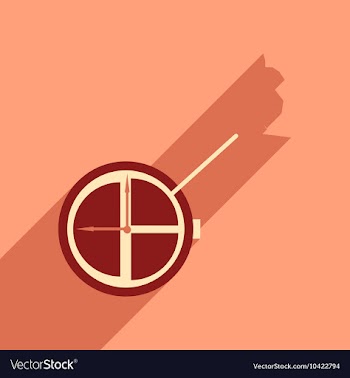 Flat design modern icon Watch vector image
