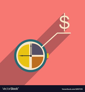 Flat design modern icon Watch vector image