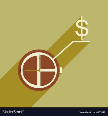 Flat design modern icon Watch vector image