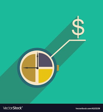 Flat design modern icon Watch vector image
