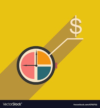 Flat design modern icon Watch vector image