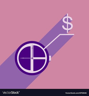 Flat design modern icon Watch vector image