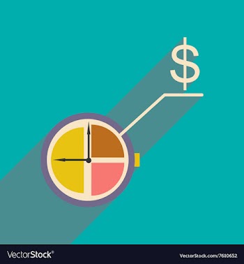 Flat design modern icon Watch vector image