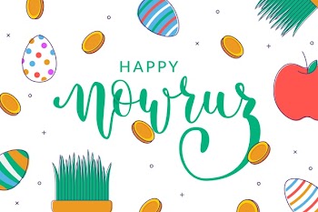 Flat design nowruz concept Free Vector