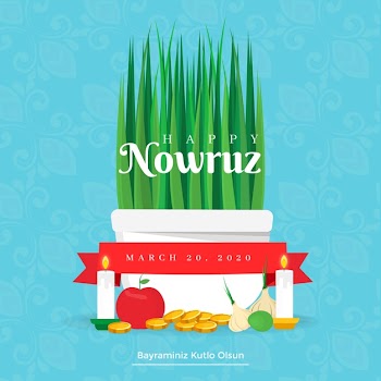Flat design nowruz concept Free Vector