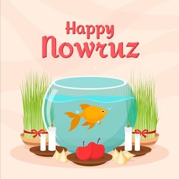 Flat design nowruz concept Free Vector