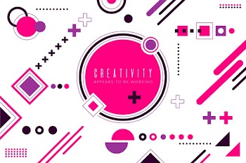 Flat design pink geometric shapes background Free Vector