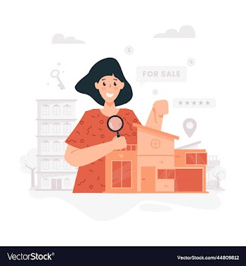 flat design search best house for sale