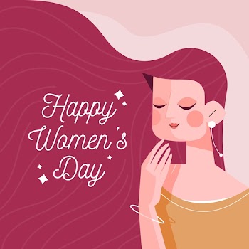 Flat design womens day event theme Free Vector