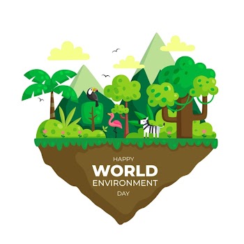 Flat design world environment day Free Vector