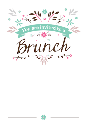 Flat Floral - Free Printable Brunch Invitation Template ...
