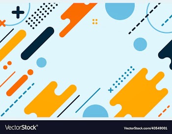 flat geometric background design