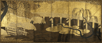 flat gold bridge at right; | Free Photo - rawpixel