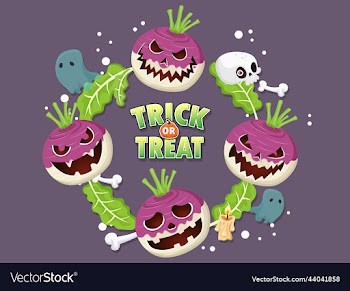 flat halloween element collection in purple