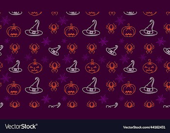 flat halloween pattern for new template