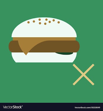 Flat hamburger classic burger american vector image