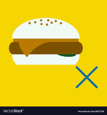 Flat hamburger classic burger american vector image
