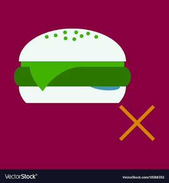 Flat hamburger classic burger american vector image
