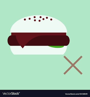 Flat hamburger classic burger american vector image