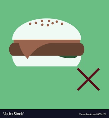 Flat hamburger classic burger american vector image