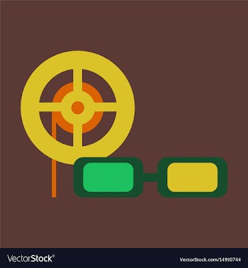 Flat icon 3d cinema vector image