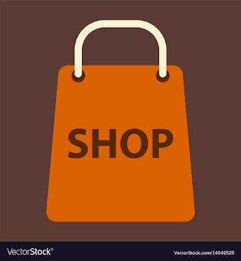 Flat icon basket shop vector image