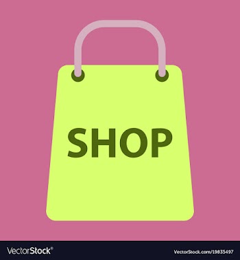 Flat icon basket shop vector image