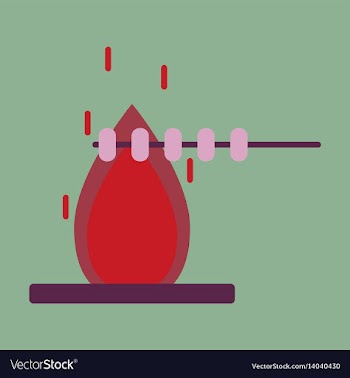 Flat icon bonfire vector image