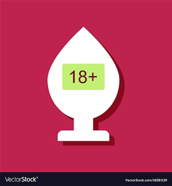 Flat icon design adult sex toy in sticker style vector image