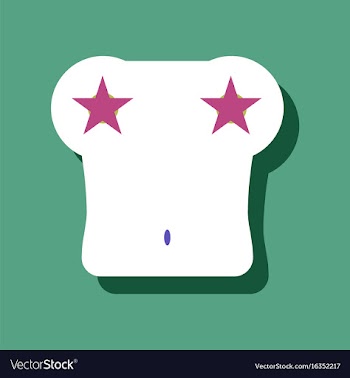 Flat icon design boobs and stars in sticker style vector image