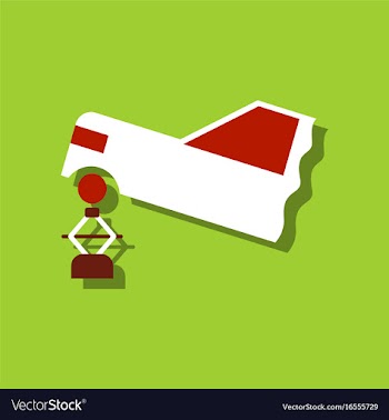 Flat icon design car crane in sticker style vector image