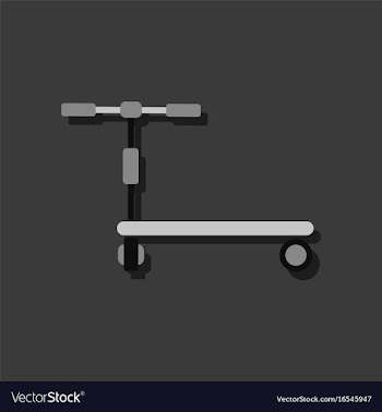 Flat icon design children bicycle in sticker style vector image